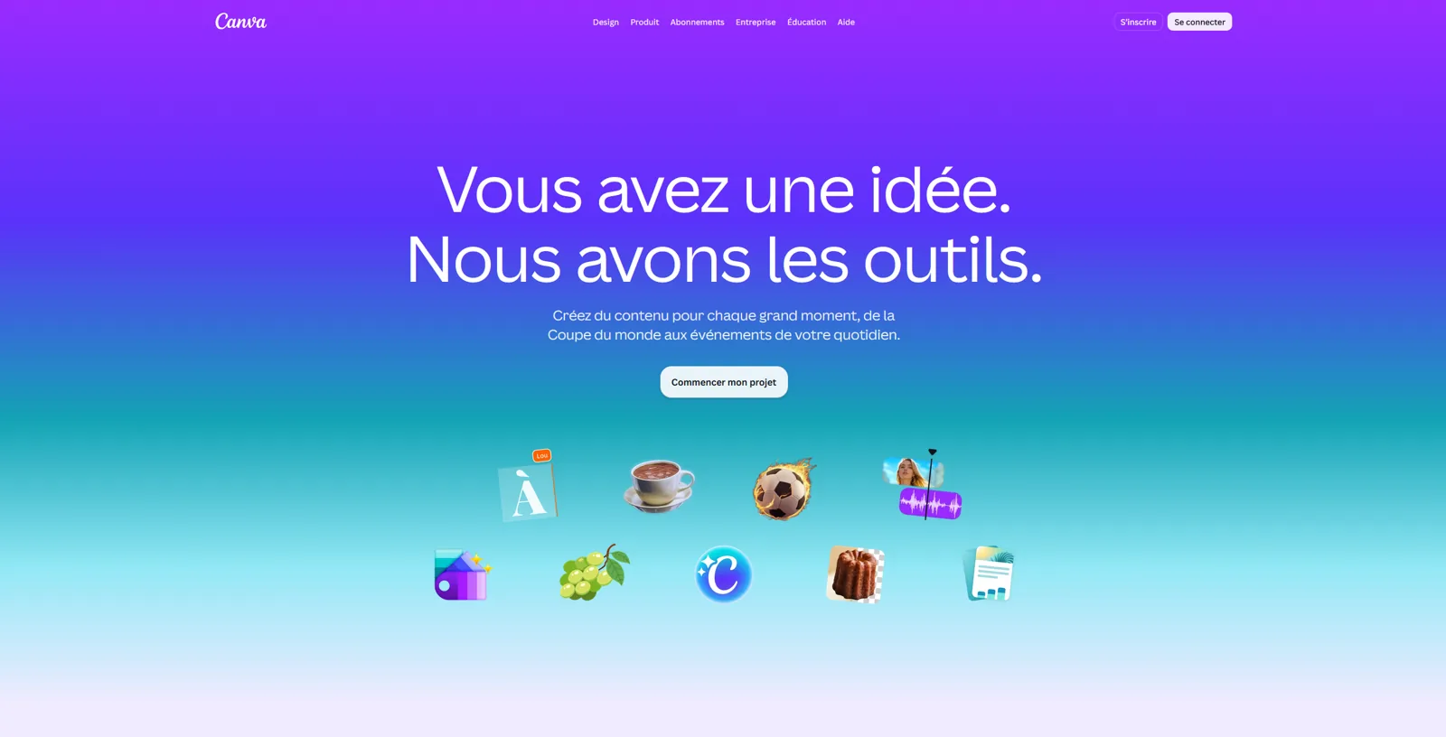 Aperçu de l'interface de Canva (Magic Studio).