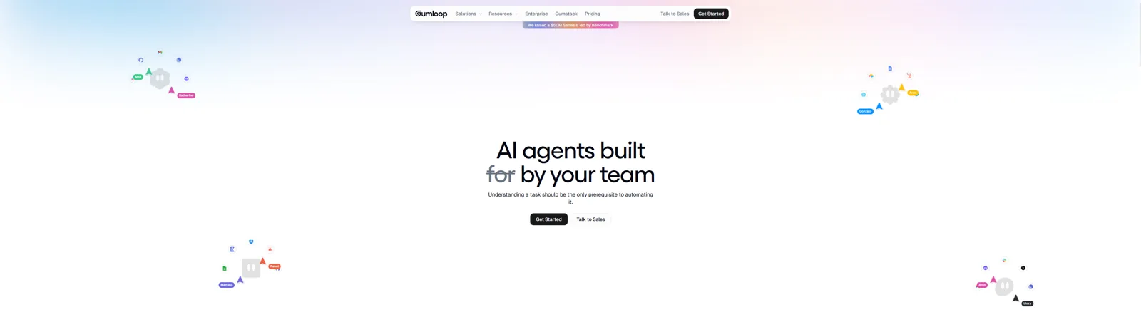 Aperçu de l'interface de Gumloop.
