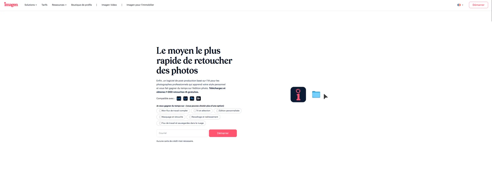 Aperçu de l'interface de Imagen (Google).
