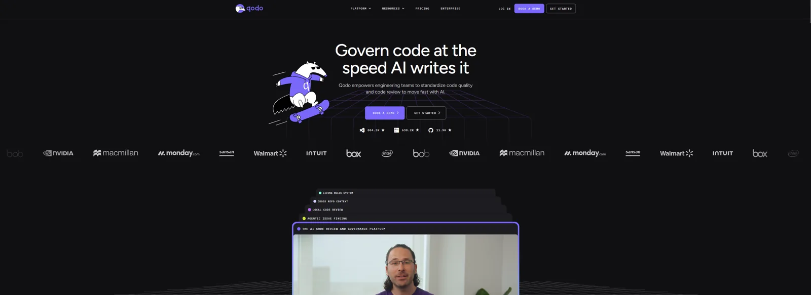 Aperçu de l'interface de Qodo (ex-CodiumAI).