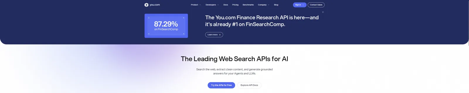 Aperçu de l'interface de You.com.